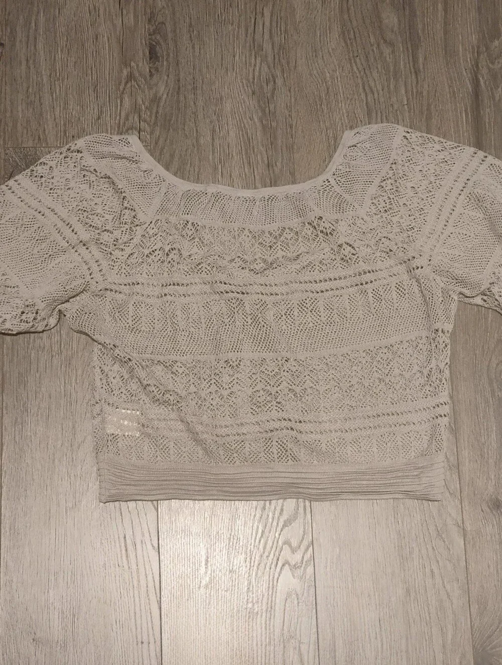 Free People Knit Lace Crop Top